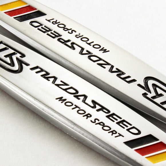 MazdaSpeed 3D Metal Emblem Sticker x2