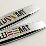 Mitsubishi Ralliart 3D Metal Emblem Sticker x2