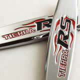 TIERRA RS Ford 3D Metal Emblem Badge Sticker x2