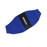 2PCS JDM BRIDE Racing Blue PVC Seat Side Cover Repair Decoration Pad Carbon Look