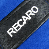 2PCS JDM RECARO Racing Blue PVC Seat Side Cover Repair Decoration Pad
