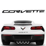 3 pcs Set Front and Rear Flag Crossed Logo 2015-2019 Chevrolet Corvette C7 Stingray Carbon Fiber Look Flash Emblems