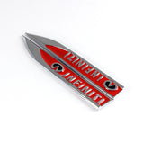 INFINITI Red 3D Metal Emblem Sticker 2 pcs