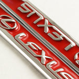Lexus Red 3D Metal Emblem Sticker 2 pcs
