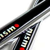 Nissan Nismo Black 3D Metal Emblem Sticker x2