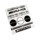 AMG Mercedes Benz Reflective Car Door Window Vinyl Decal Sticker -12pcs (Set)