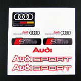 AUDI SLINE Quattro Car Door Window Laptop Vinyl Decal Sticker - 10pcs (Set)