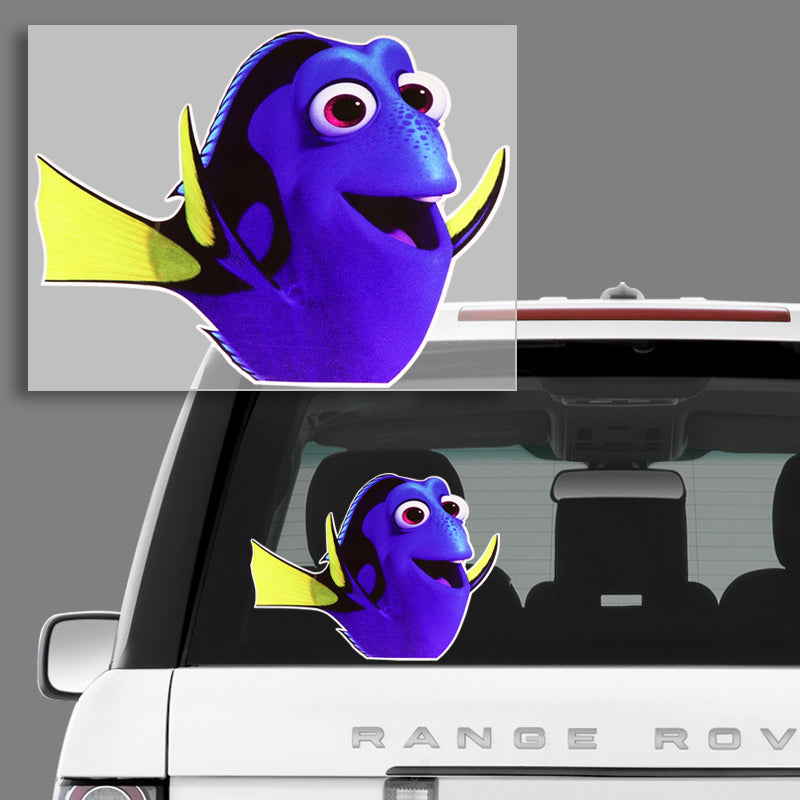 Car Laptop Door Case PEEPING DORY Sticker - Finding Nemo Wall My Famil ...