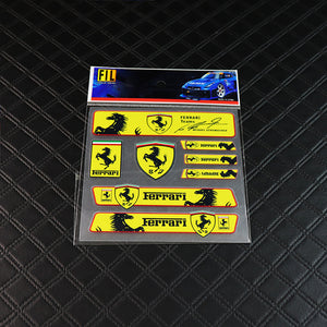 Ferrari 8pcs Reflective Sticker Set