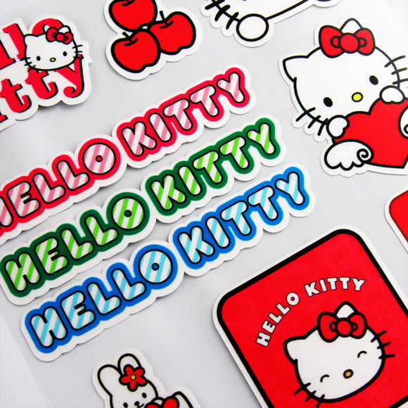 Hello Kitty Cute Reflective Car Truck Laptop Decal Sticker Window Vinyl 10pcs Set