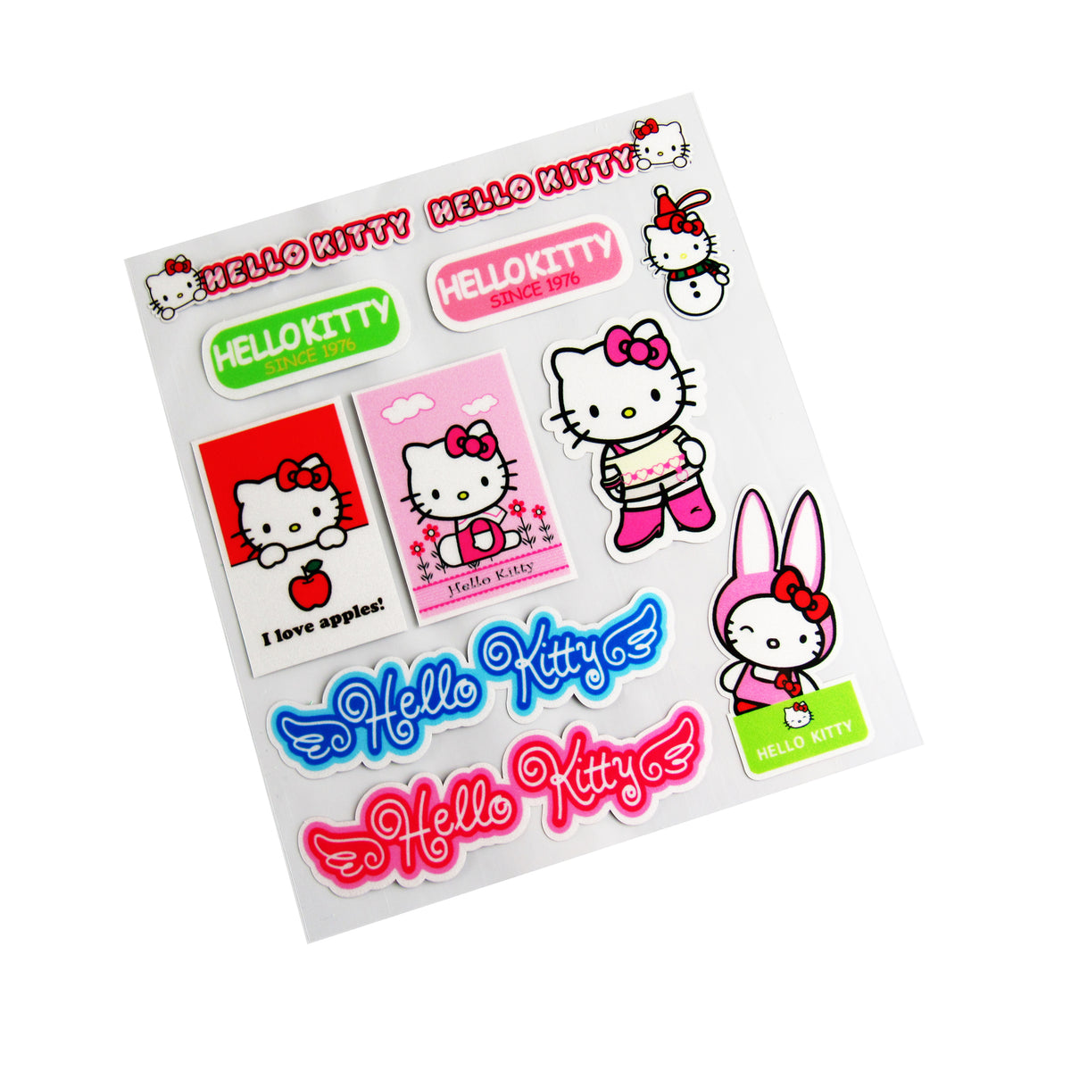 Hello Kitty Reflective Car Door Window Laptop Vinyl Decal Sticker - 11 ...