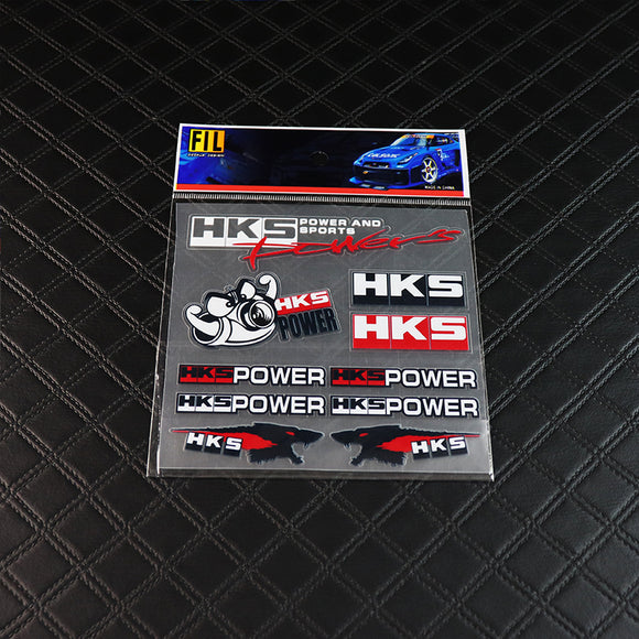 HKS 12pcs Reflective Sticker Set