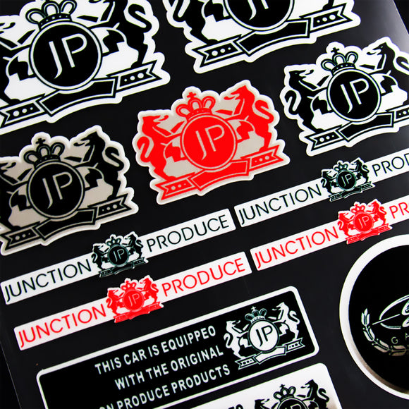 Junction Produce Reflective Decal Sticker Set Window Vinyl Fits Auto 12pcs Set