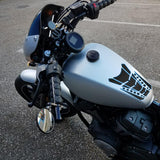 Motorcycle Fuel Tank 3D Gel Pad Protector Carbon Fiber Look Blue Decal Sticker Universal