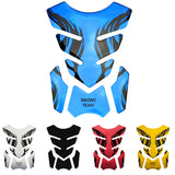 Motorcycle Fuel Tank 3D Gel Pad Protector Blue Decal Sticker Universal