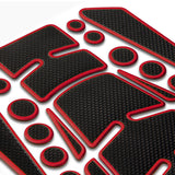 Motorcycle Fuel Tank 3D Gel Pad Protector Carbon Fiber Look Red Decal Sticker Universal