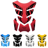 Motorcycle Fuel Tank 3D Gel Pad Protector Red Decal Sticker Universal
