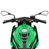 Motorcycle Fuel Tank 3D Gel Pad Protector Carbon Fiber Look Silver Decal Sticker Universal