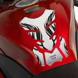 Motorcycle Fuel Tank 3D Gel Pad Protector Silver Decal Sticker Universal