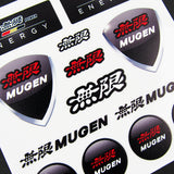 JDM Mugen Reflective Car Door Window Vinyl Decal Sticker For Honda 11pcs (Set)