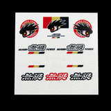 JDM Mugen Reflective Car Door Window Vinyl Decal Sticker For Honda 10pcs (Set)