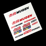 JDM Mugen Power Reflective Car Door Window Vinyl Decal Sticker For Honda 11pcs (Set)