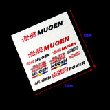 JDM Mugen Power Reflective Car Door Window Vinyl Decal Sticker For Honda 11pcs (Set)