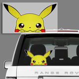 2PCS PIKACHU POKEMON Sticker Decal Wall My Family Car Laptop Door Case Label