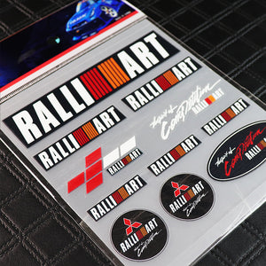 Mitsubishi Ralliart 11pcs Reflective Sticker Set