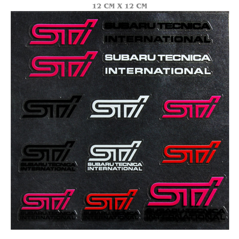 Subaru STI 15pcs Reflective Sticker Set – MAKOTO_JDM