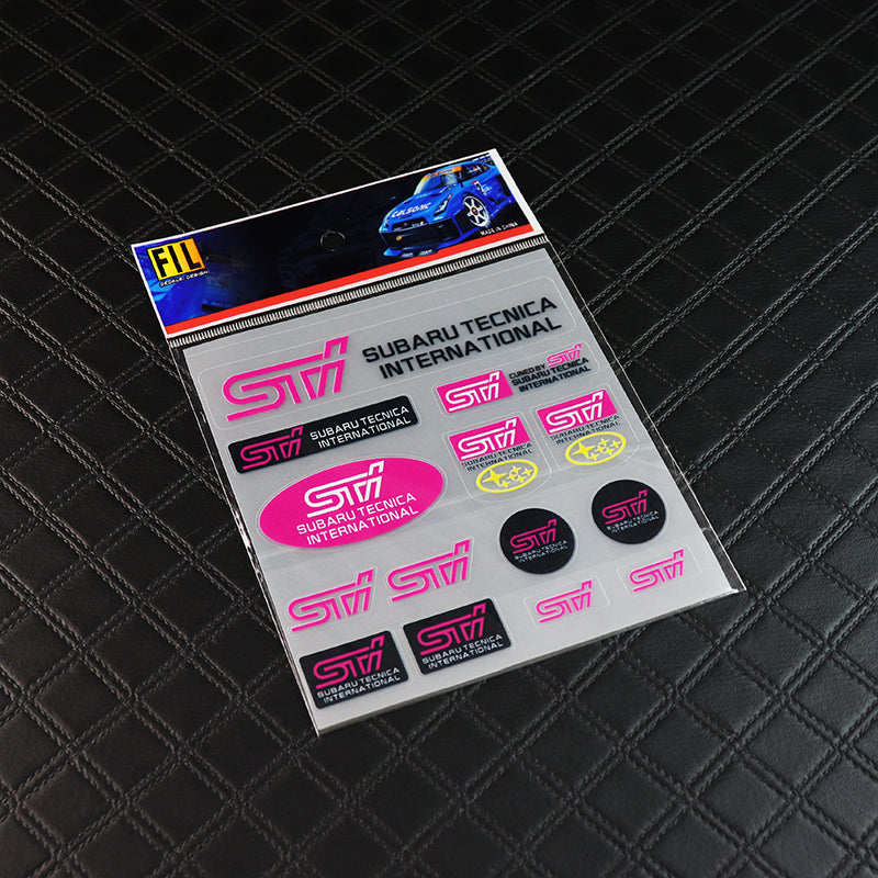 Subaru STI 15pcs Reflective Sticker Set – MAKOTO_JDM