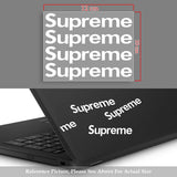 Supreme3M White Sticker Box Waterproof Phone Laptop Backpack Skateboard Decals Stickers