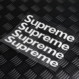 Supreme3M White Sticker Box Waterproof Phone Laptop Backpack Skateboard Decals Stickers