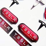 Tesla Racing Sports Car Reflective Decal Sticker Window Vinyl Small (11pcs) Set