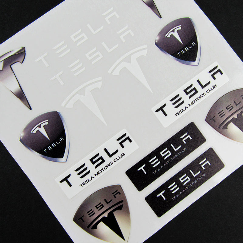 Tesla Racing Sports Car Reflective Decal Sticker Window Vinyl Small (1 ...