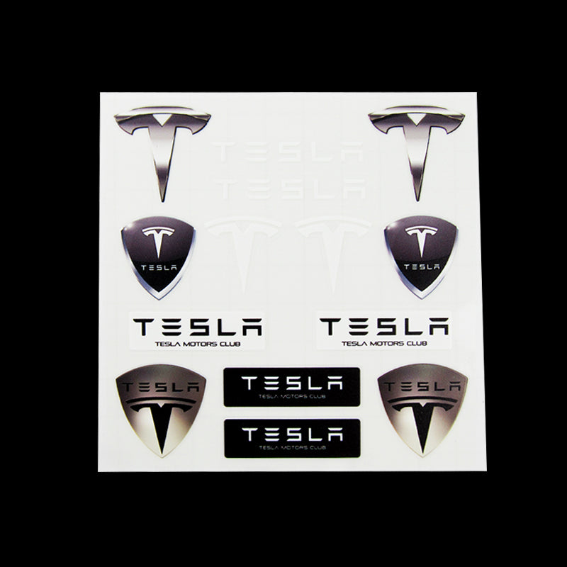 Tesla Racing Sports Car Reflective Decal Sticker Window Vinyl Small (1 ...