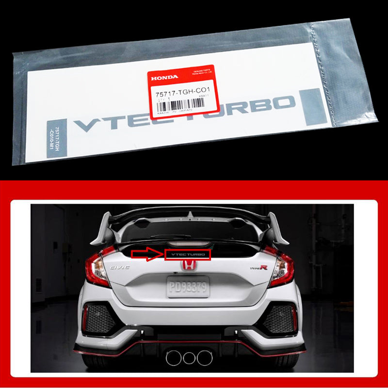 thumbnail image 2 of 2x JC GARAGE Front & Rear Red Emblem Badge For Honda Civic 2DR Si Coupe 2006-2011 (Performance Custom Style) 2 of 6