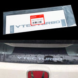 GENUINE HONDA CDM VTEC TURBO WINDOW DECAL STICKER CIVIC TYPE R CTR FK8 2016-2019 OEM