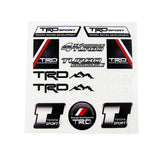 JDM TRD Sport Small Reflective Decal Sticker Set Window Vinyl Auto Laptop New