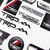 JDM TRD Sport Small Reflective Decal Sticker Set Window Vinyl Auto Laptop New