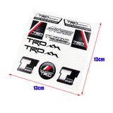 JDM TRD Sport Small Reflective Decal Sticker Set Window Vinyl Auto Laptop New