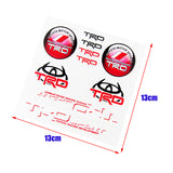 Toyota Racing Development TRD Small Reflective Decal Sticker Set Window Vinyl Auto Laptop New