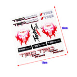 TRD Sport Small Reflective Decal Toyota Racing Development Auto Window Vinyl Laptop Sticker Set New