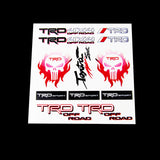 TRD Sport Small Reflective Decal Toyota Racing Development Auto Window Vinyl Laptop Sticker Set New