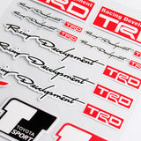 Toyota Racing Development TRD Small Reflective Window Vinyl Decal Sticker Set Fits Auto New