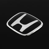 Black JDM H Emblem 2PCS Set Front & Rear For 06-15 CIVIC SEDAN DX EX LX SI