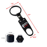 AUDI Set LOGO Emblems with Black Wheel Tire Valves Air Caps Keychain - US SELLER