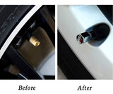 AUDI Car Wheel Tire Valves Dust Stem Air Caps Keychain Emblem KEY FOB Set - US SELLER