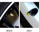 Batman Car Wheel Tire Valves Dust Stem Air Caps Keychain Emblem KEY FOB Silver Set - US SELLER