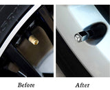 Black MERCEDES BENZ AMG Car Wheel Tire Valves Dust Stem Air Caps Keychain Emblem KEY FOB Set - US SELLER